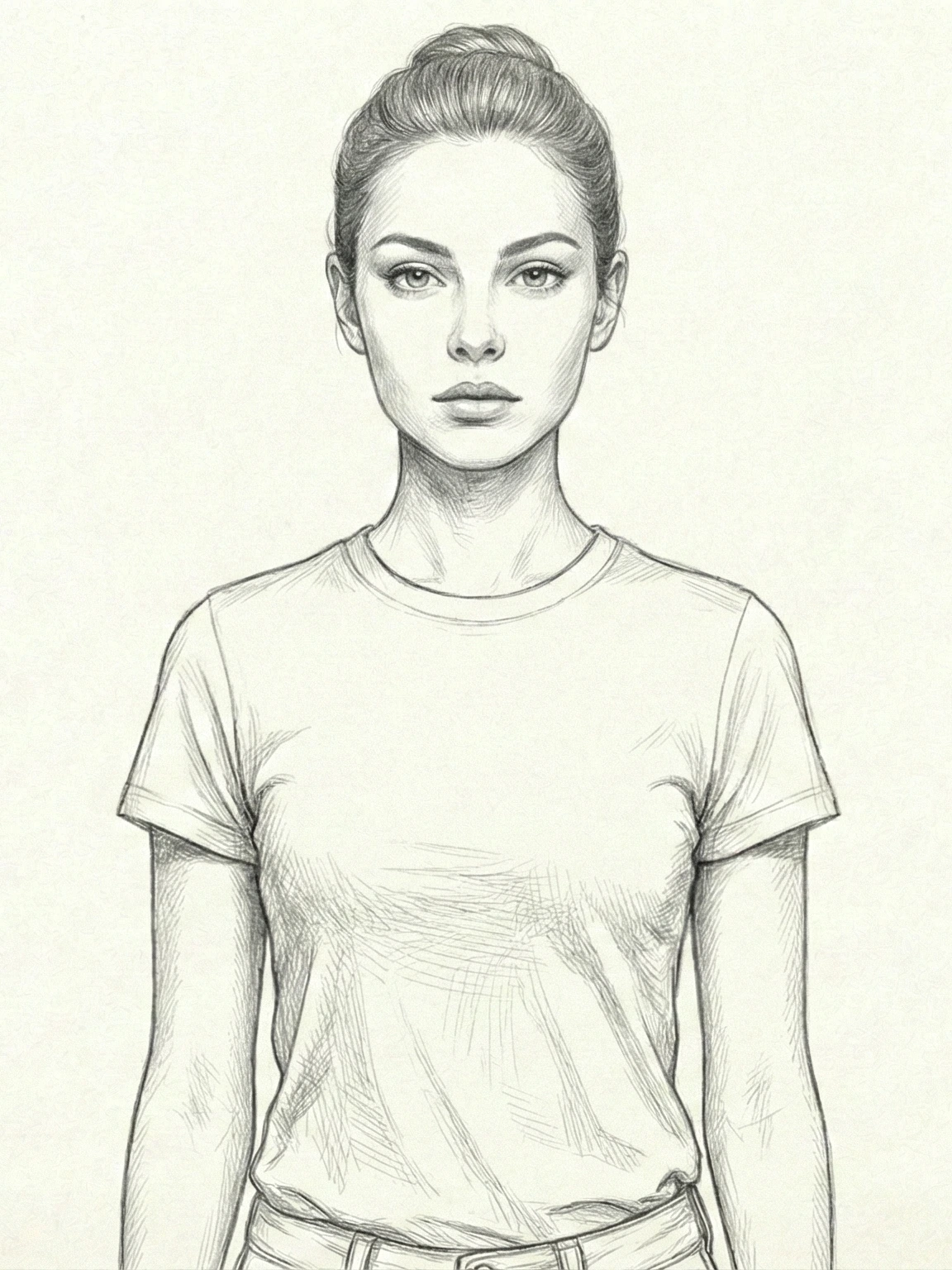 3/4 View pose reference